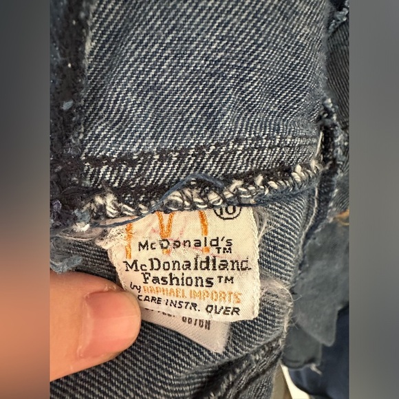 Blue Denim Apron Embroidered McDonaldland Fashions by Raphael Imports kids - Picture 8 of 8